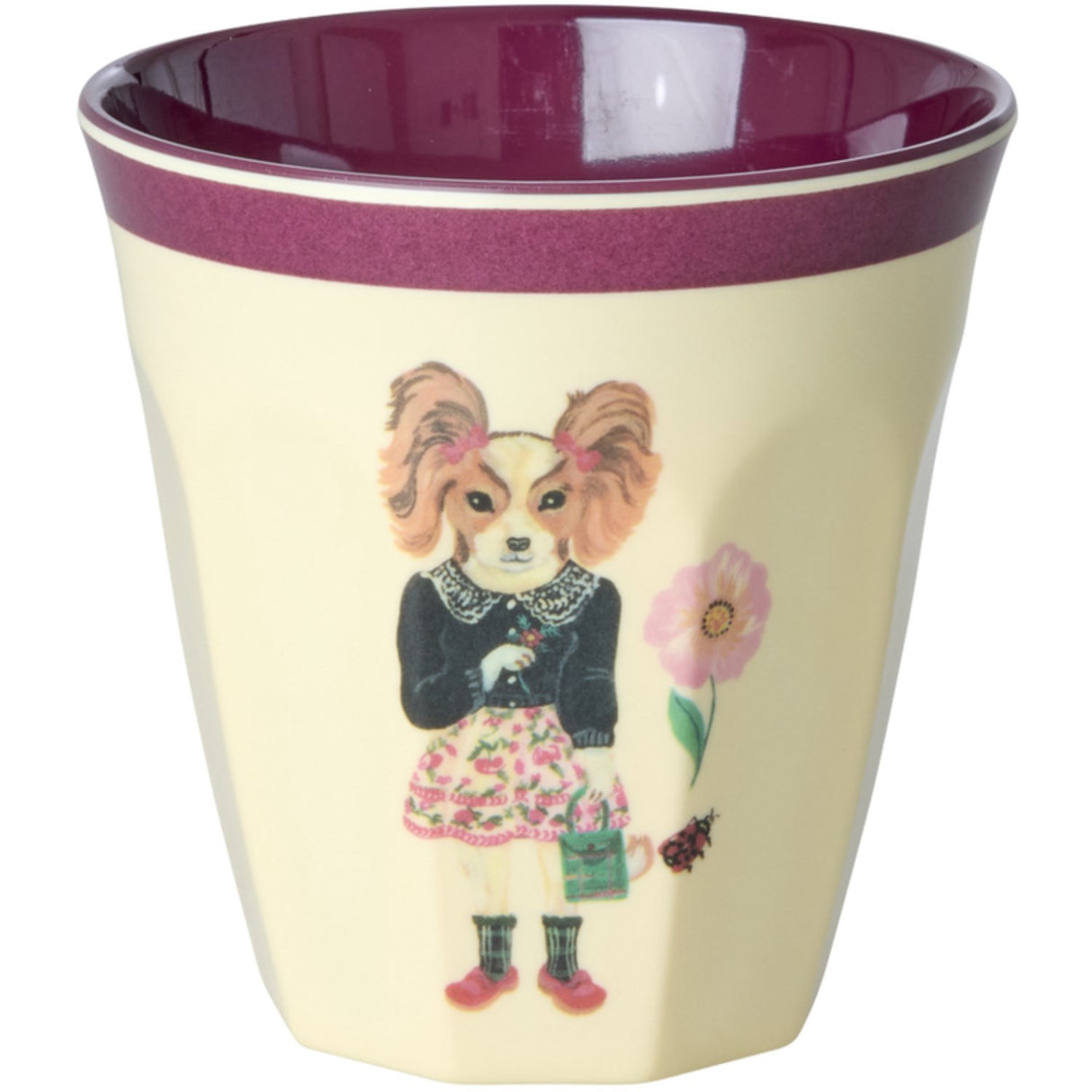 Rice Nathalie Lété Theme Melamine Koppar Medium 6 Pack