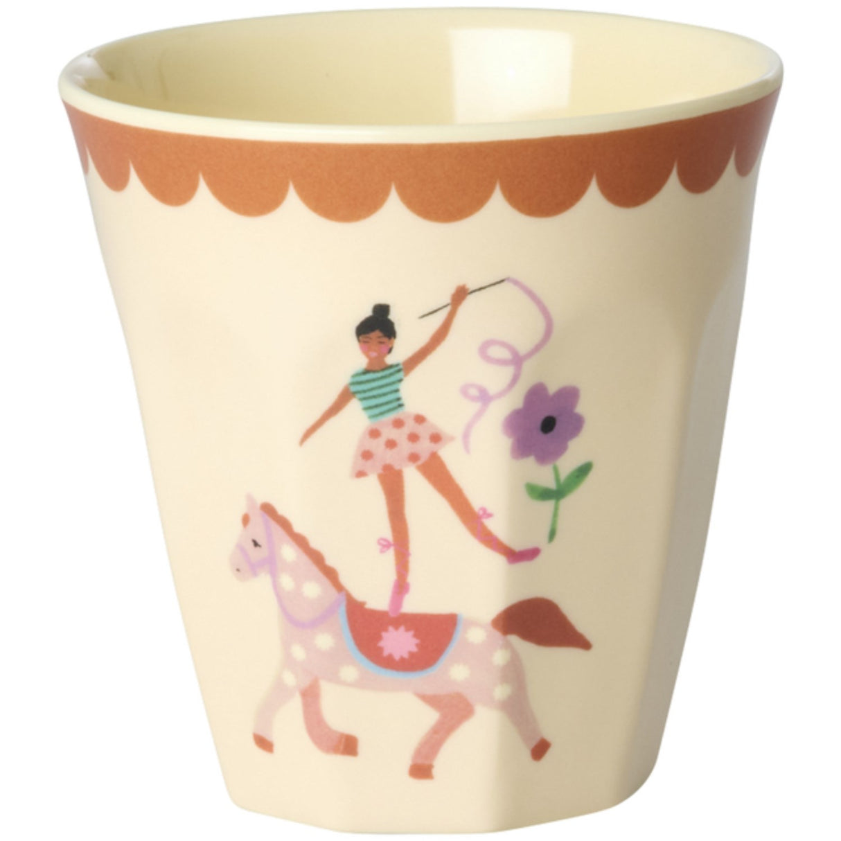 Rice Fun Fair Print Pink Melamine Kopper Small 6 Pack