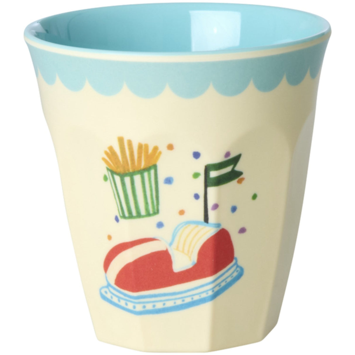 Rice Fun Fair Print Mint Melamine Kopper Small 6 Pack