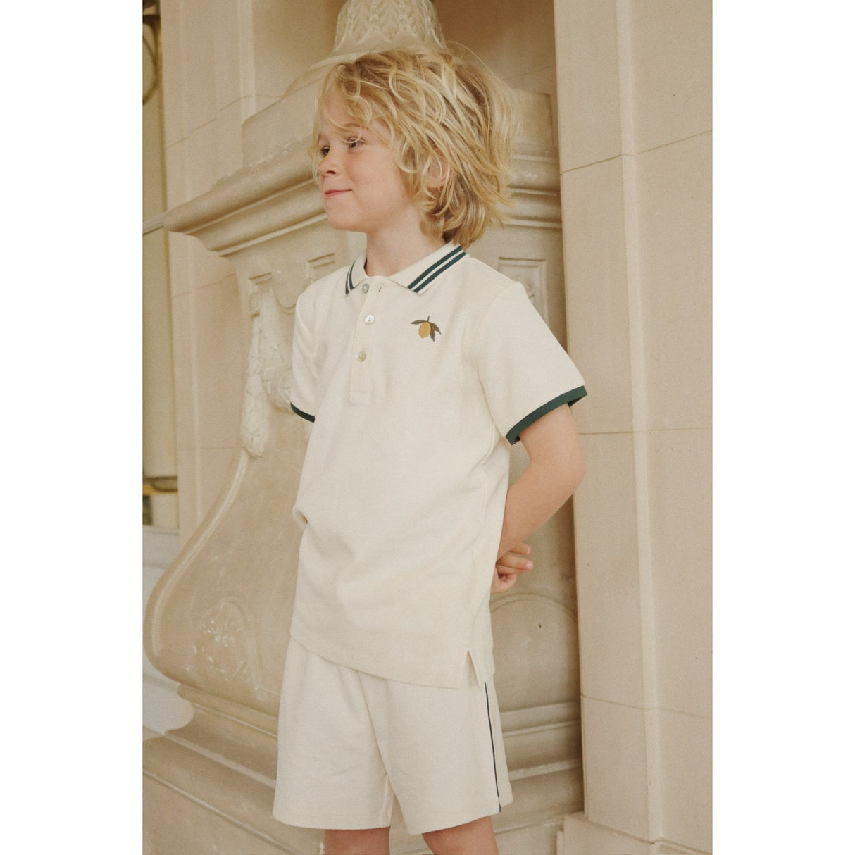 Konges Sløjd Antique White Florian Pikétröja Gots