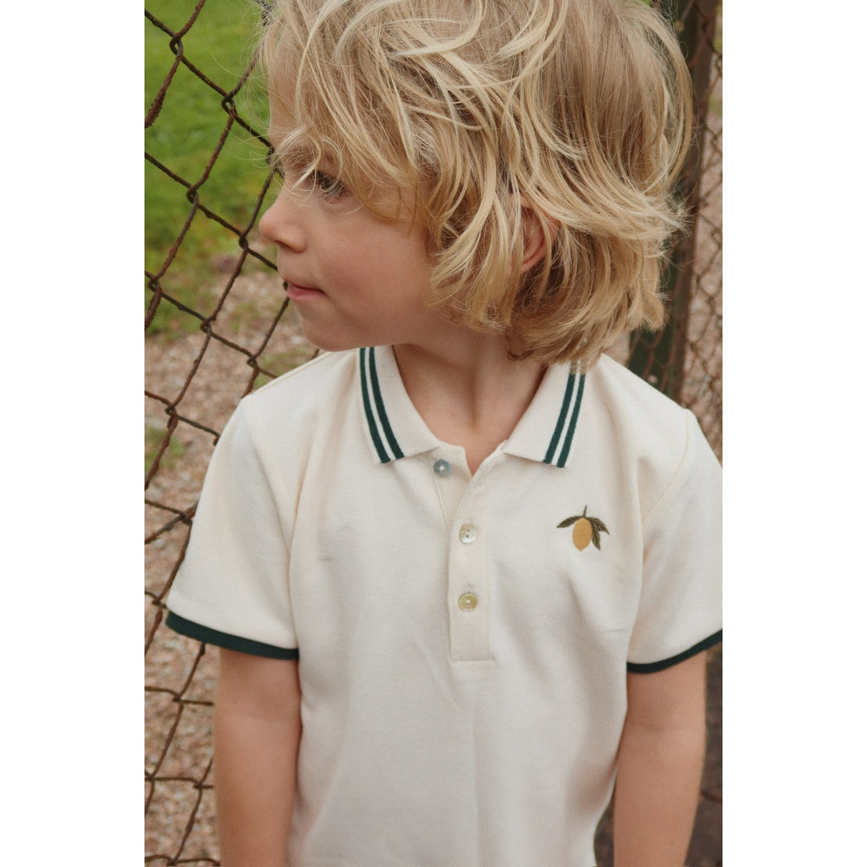 Konges Sløjd Antique White Florian Pikétröja Gots