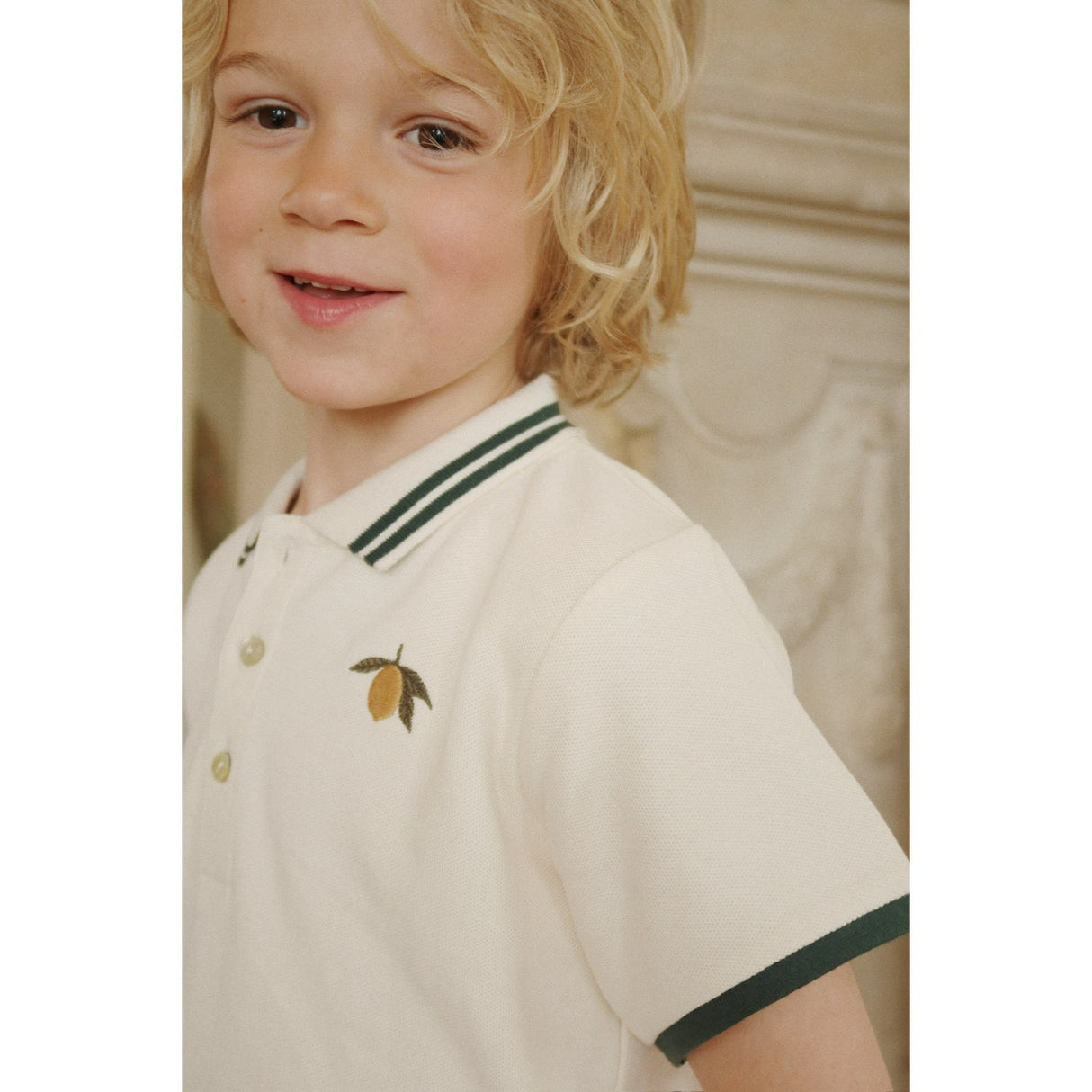 Konges Sløjd Antique White Florian Pikétröja Gots