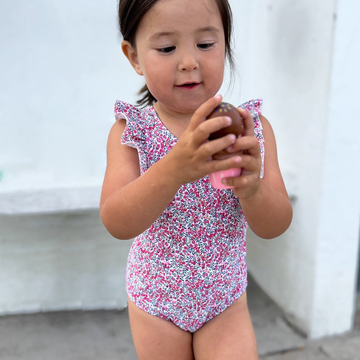 Petit Crabe Wiltshire Bud Swim Baddräkt - Tillverkad med Liberty© Tyg