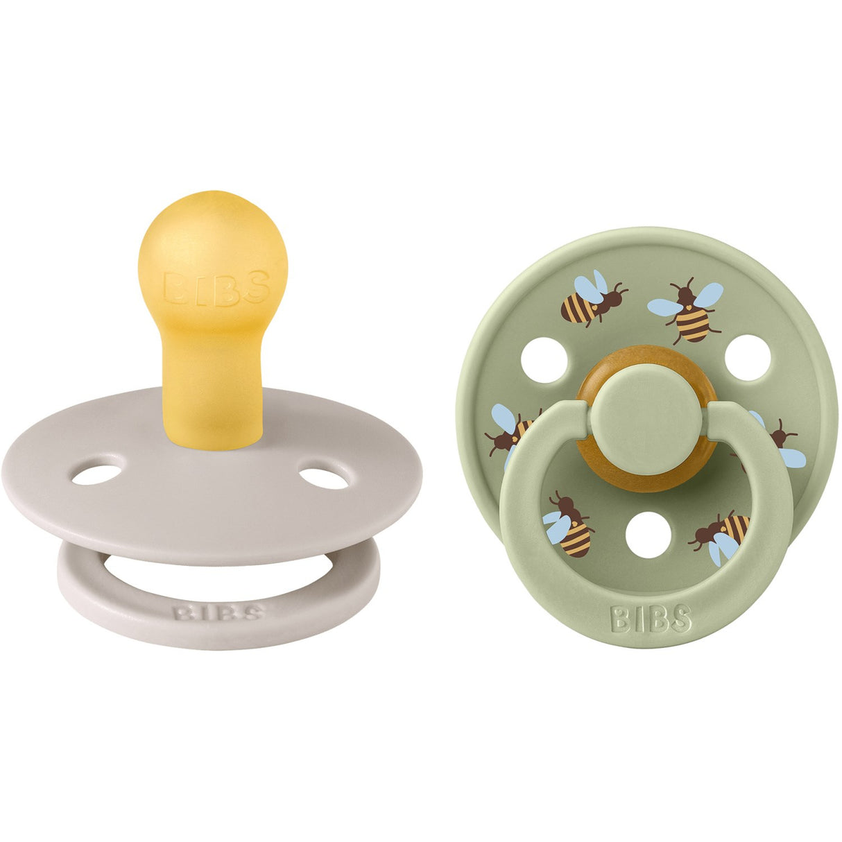 Bibs Mushroom Mix Napp Studio Colour Bumblebee Latex 2-Pack