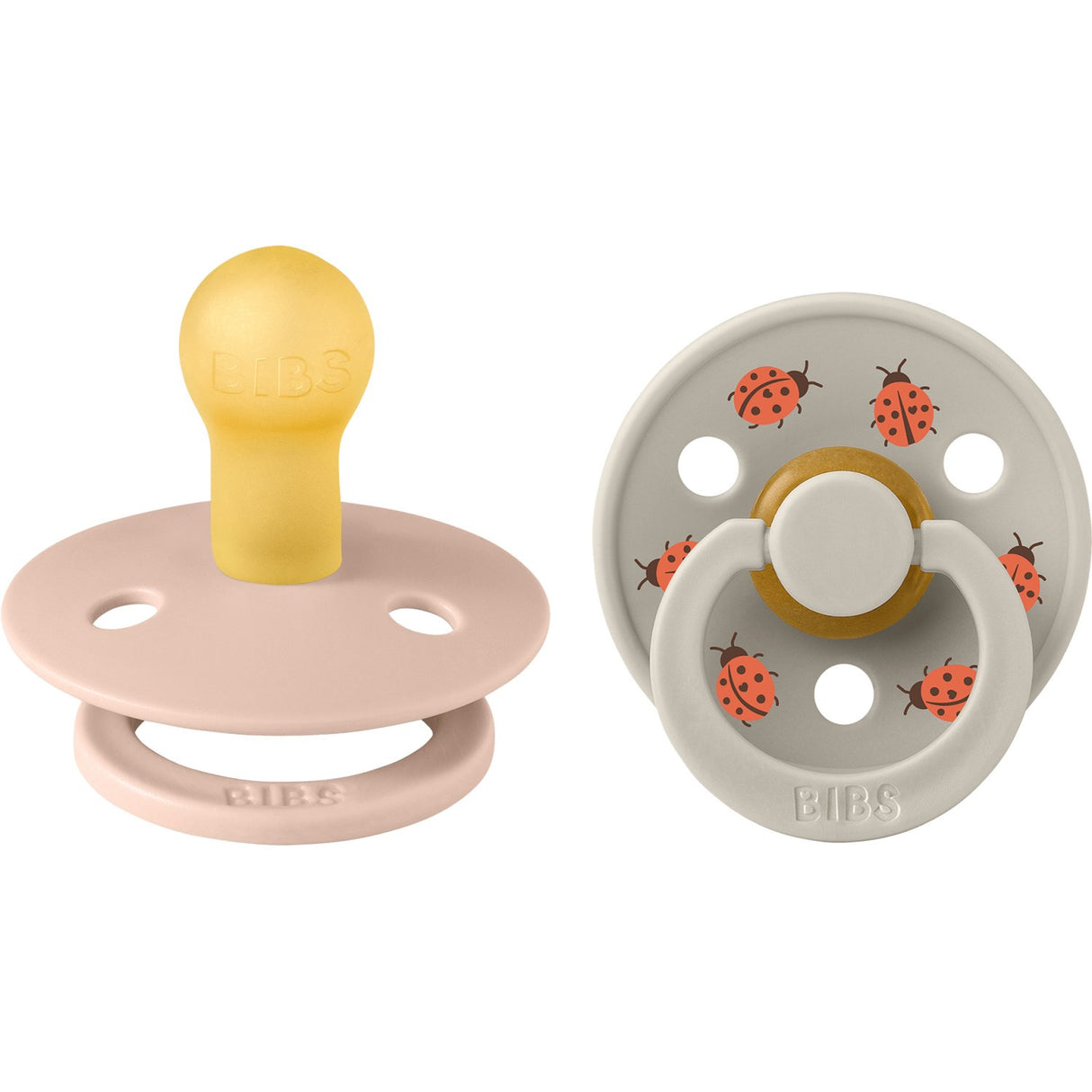 Bibs Blush Mix Napp Studio Colour Ladybug Latex 2-Pack