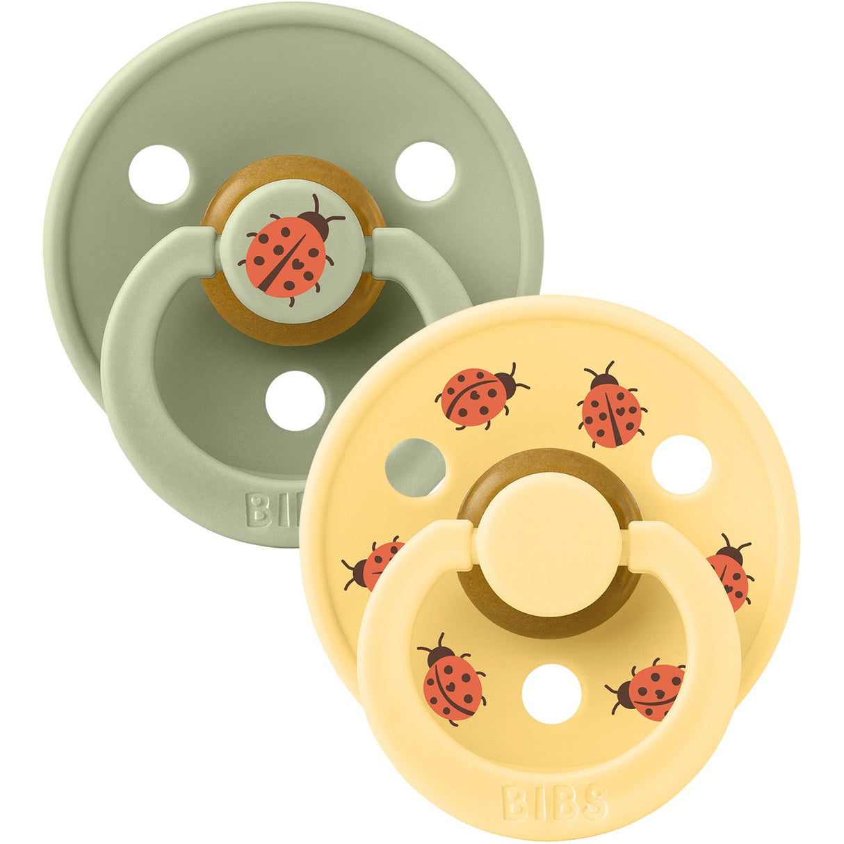 Bibs Sage Mix Napp Studio Colour Ladybug Latex 2-Pack