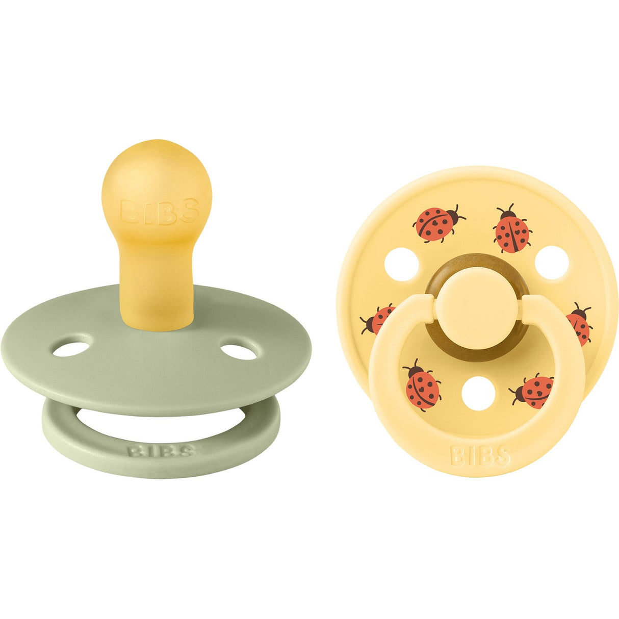 Bibs Sage Mix Napp Studio Colour Ladybug Latex 2-Pack