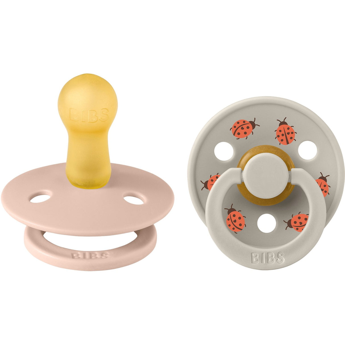 Bibs Blush Mix Napp Studio Colour Ladybug Latex 2-Pack