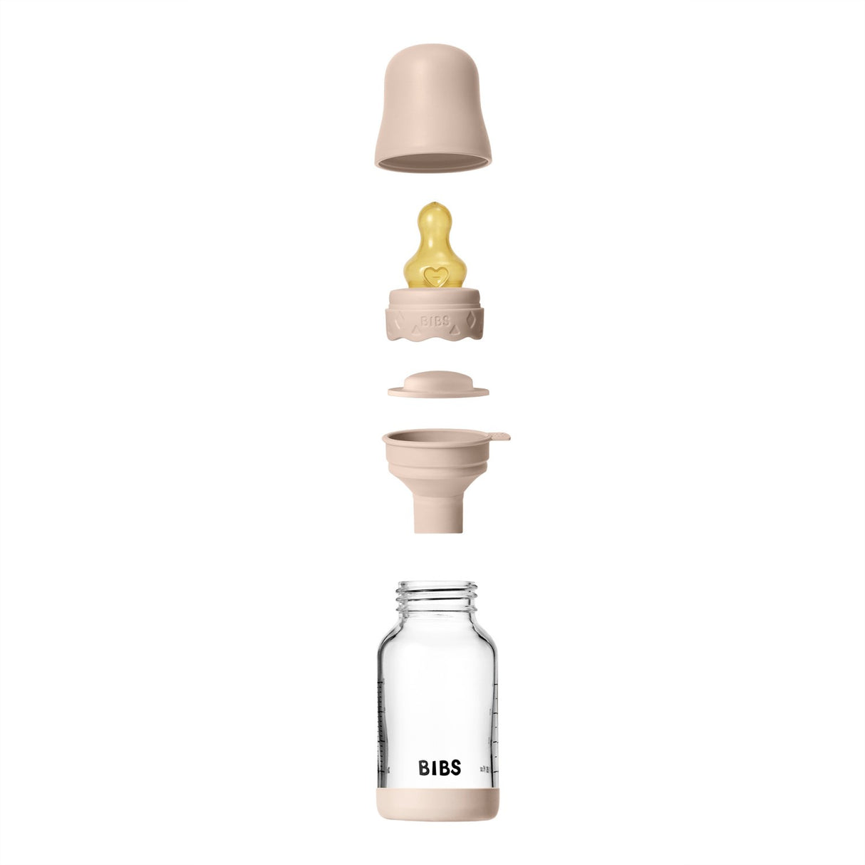 Bibs Blush Glass Boheme Baby Flaska Round Latex Slow Flow