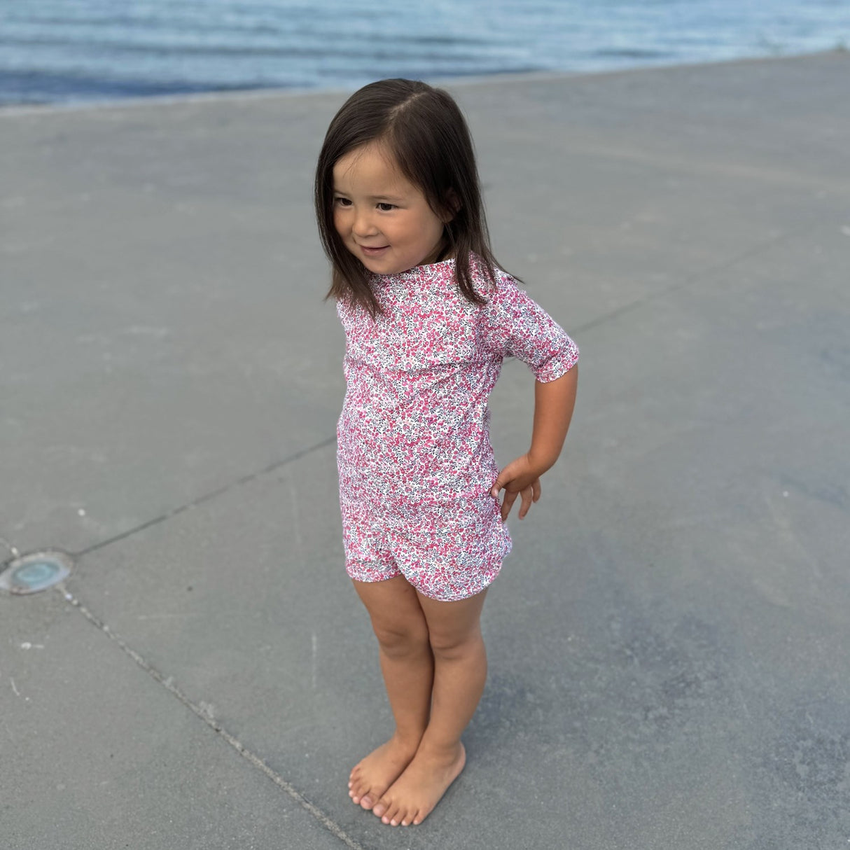 Petit Crabe Wiltshire Bud Luna Boatneck Uv-T-shirt S/S - Med Liberty© Tyg