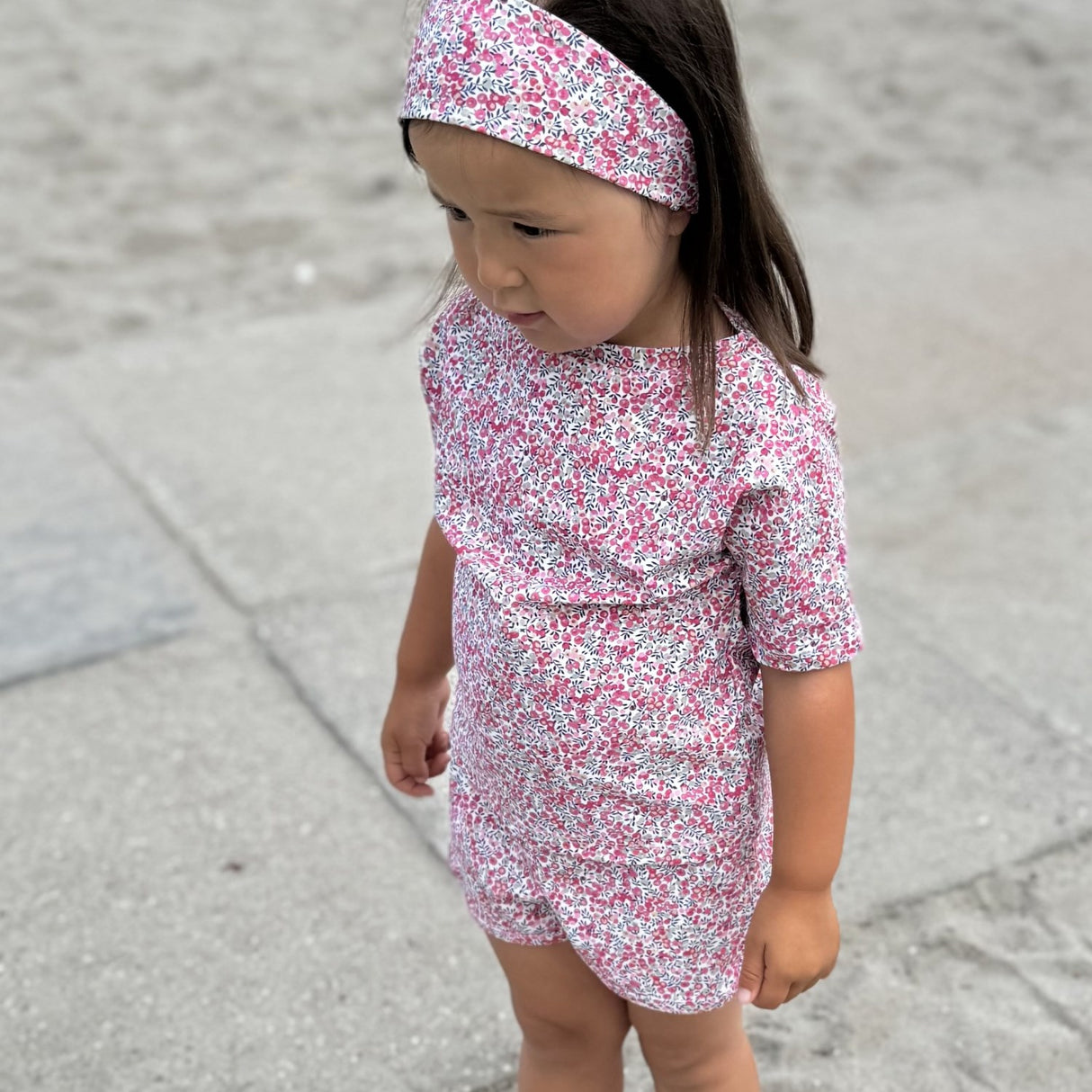 Petit Crabe Wiltshire Bud Luna Boatneck Uv-T-shirt S/S - Med Liberty© Tyg