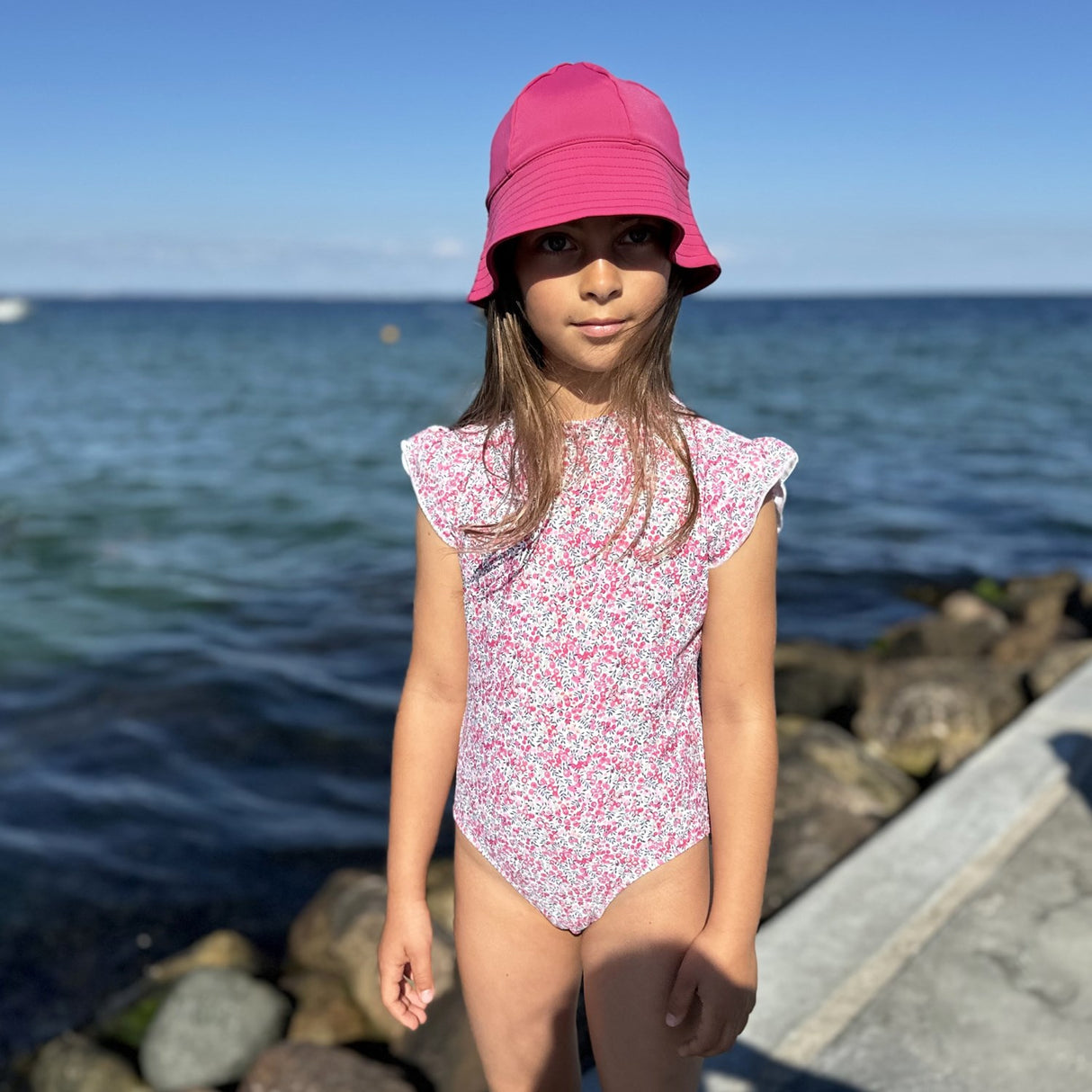 Petit Crabe Wiltshire Bud Beaa Baddräkt S/S - Med Liberty Fabrics