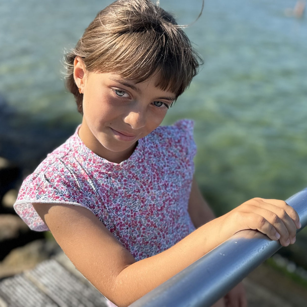 Petit Crabe Wiltshire Bud Beaa Baddräkt S/S - Med Liberty Fabrics