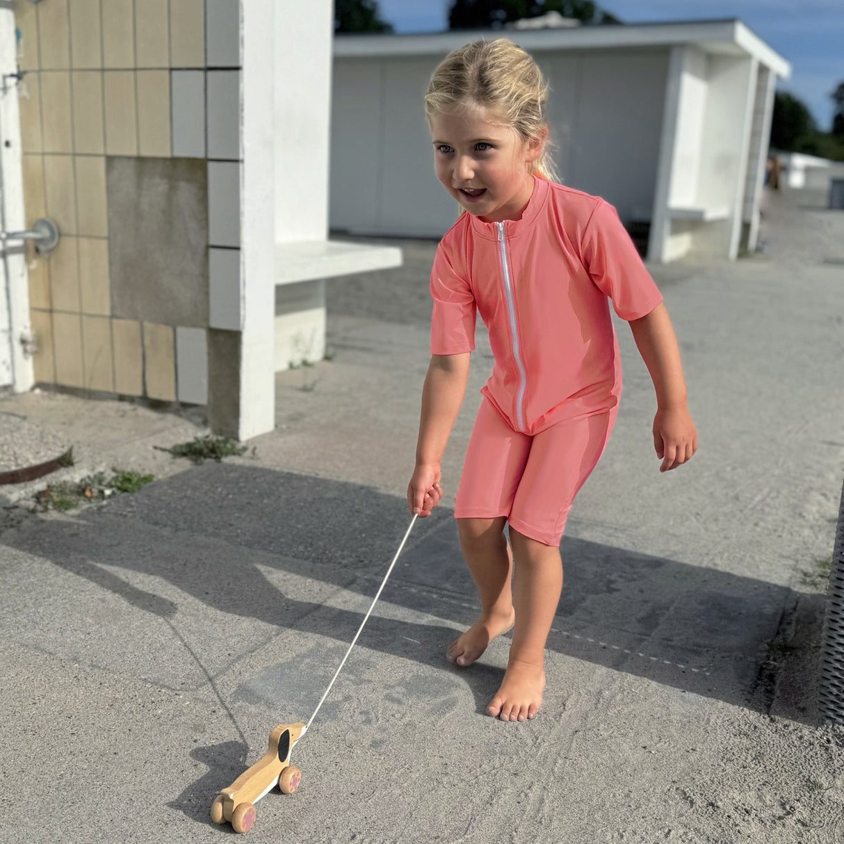 Petit Crabe Tropicana Noe Heart Sunsuit S/S