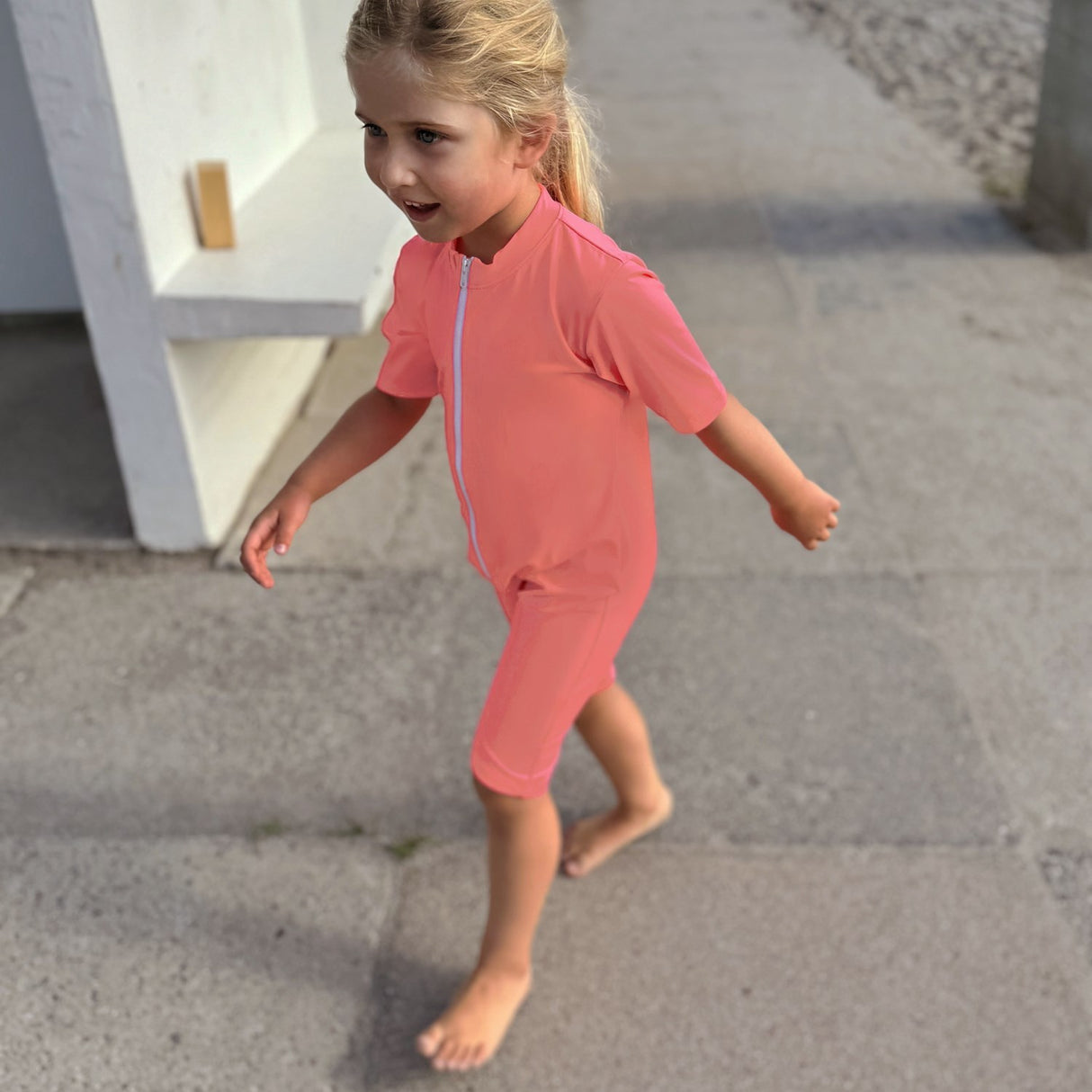 Petit Crabe Tropicana Noe Heart Sunsuit S/S