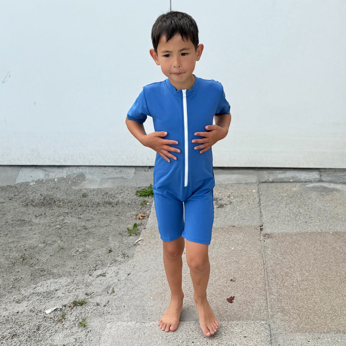 Petit Crabe Sapphire Noe Basic Sunsuit S/S