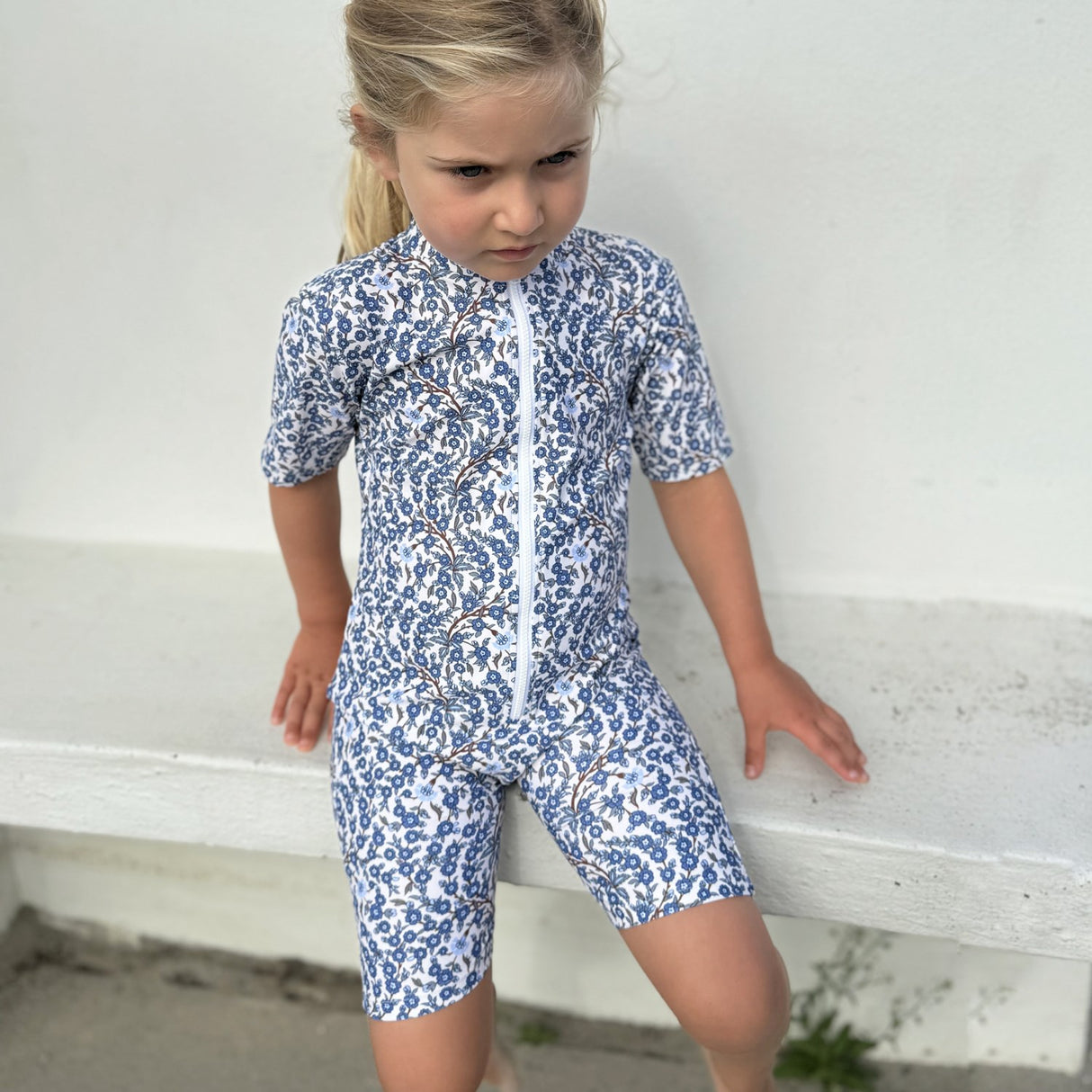 Petit Crabe Empress B Natsu Sunsuit S/S - Made Med Liberty© Tyg