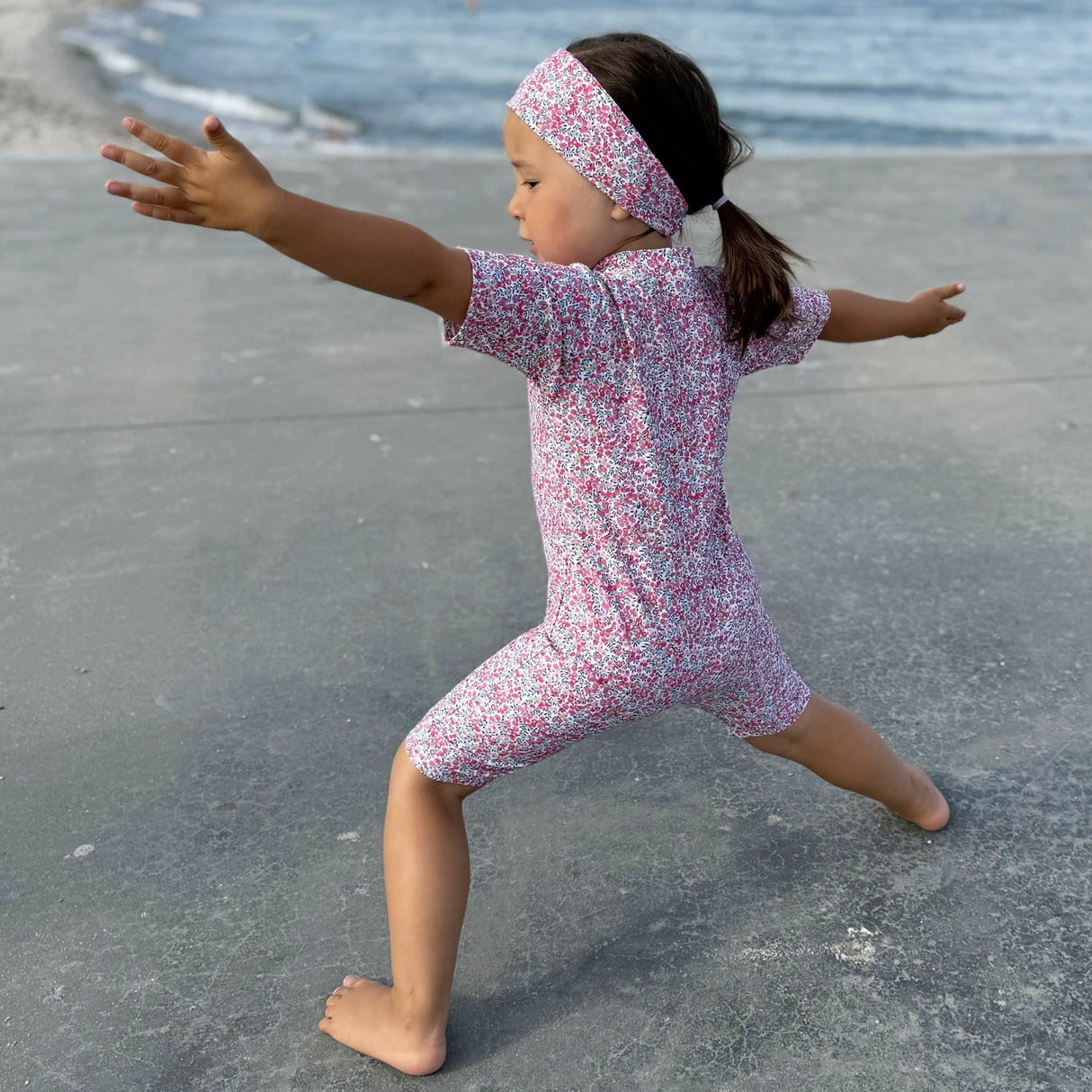 Petit Crabe Wiltshire Bud Natsu Sunsuit S/S - Made Med Liberty© Tyg