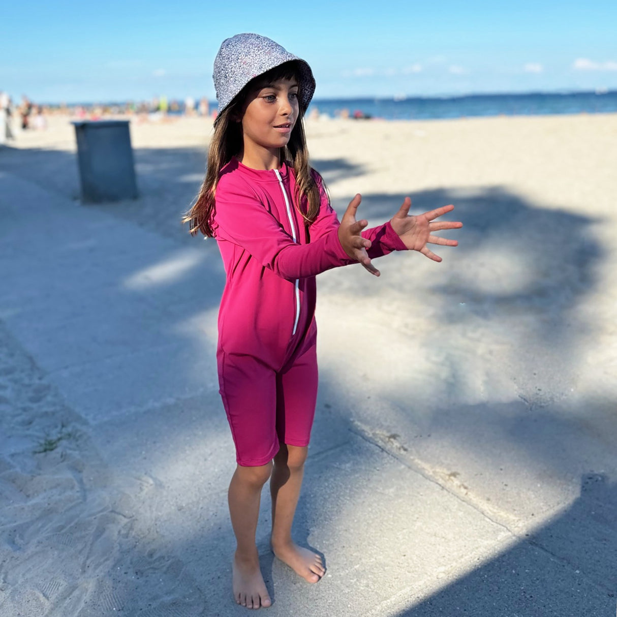 Petit Crabe Mulberry Combi Sunsuit