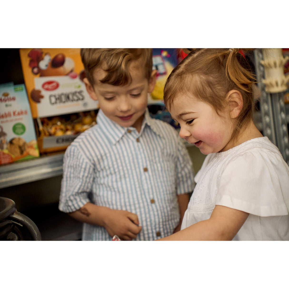 THE NEW Siblings X Luksusbaby Blue Fog Striped Ojo Shorts