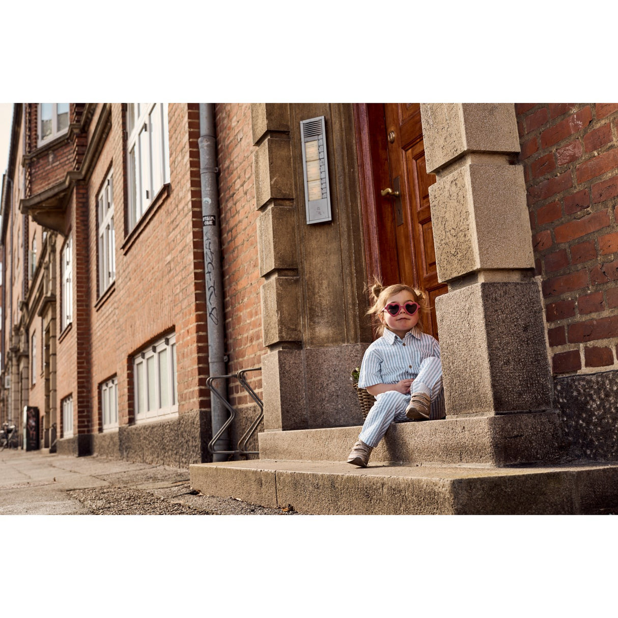 THE NEW Siblings X Luksusbaby Blue Fog Striped Ojo Byxor