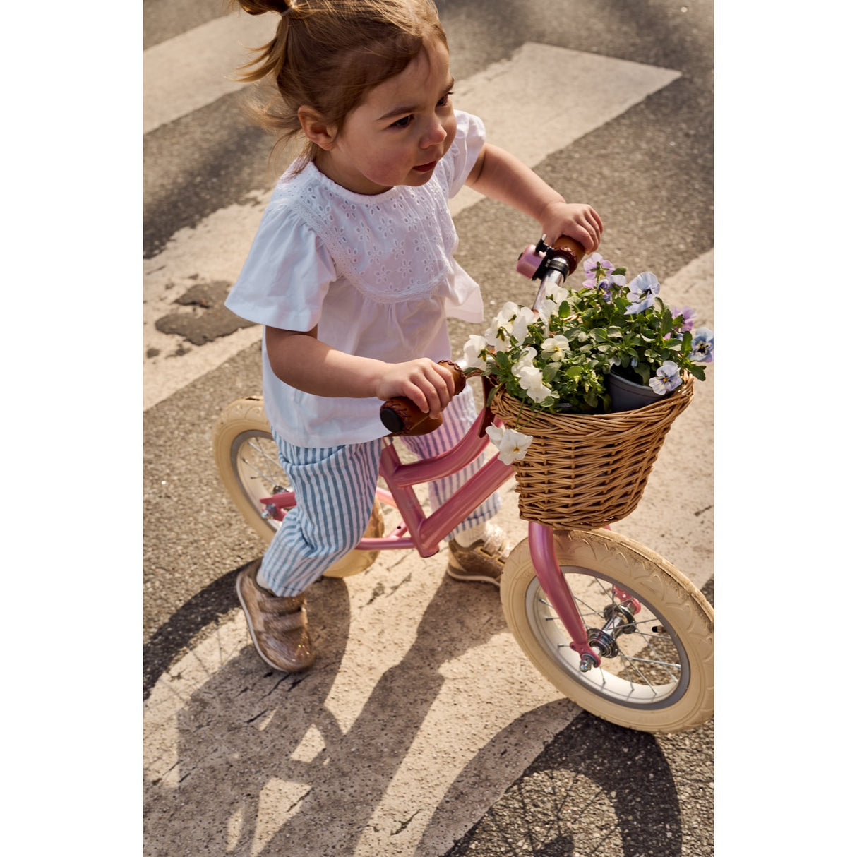 THE NEW Siblings X Luksusbaby Blue Fog Striped Ojo Byxor