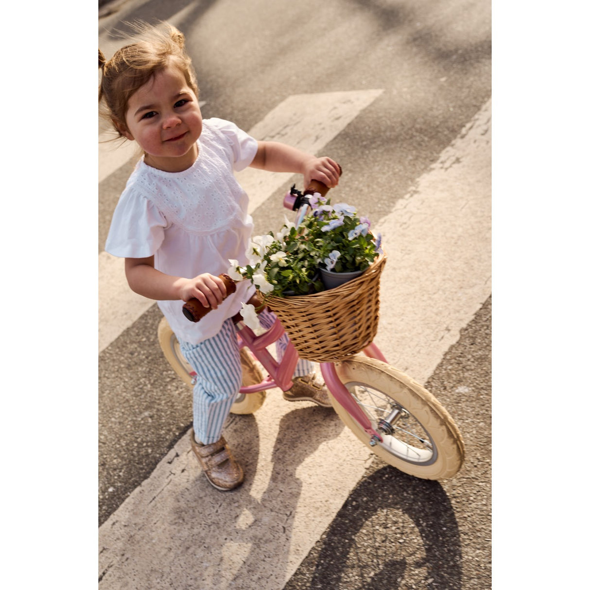 THE NEW Siblings X Luksusbaby Blue Fog Striped Ojo Byxor