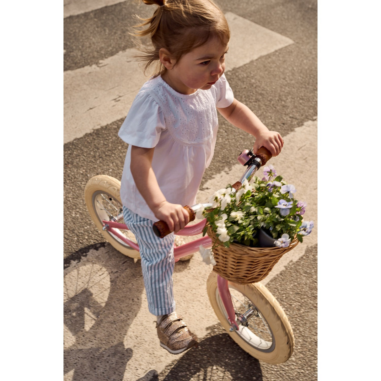 THE NEW Siblings X Luksusbaby Blue Fog Striped Ojo Shorts