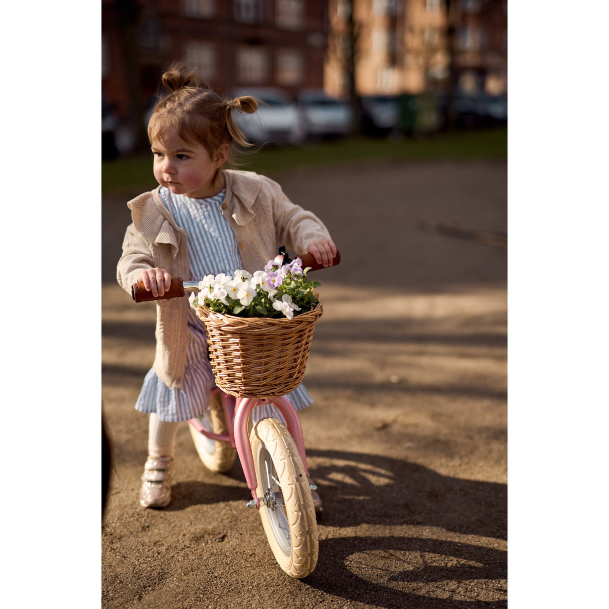 THE NEW Siblings X Luksusbaby Blue Fog Striped Ojo Klänning