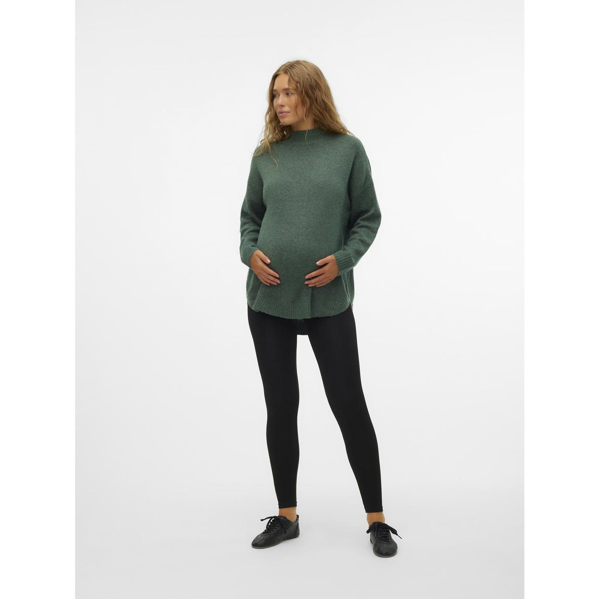 Vero Moda Maternity Black Vmmisa Hw Seamless Rib Leggings Noos