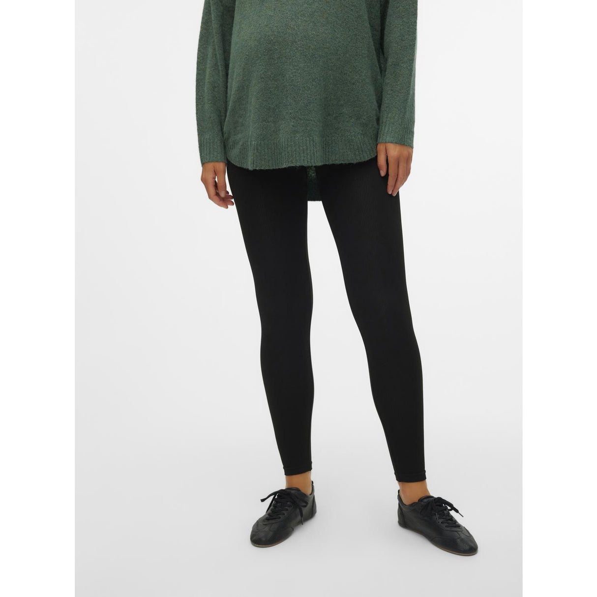 Vero Moda Maternity Black Vmmisa Hw Seamless Rib Leggings Noos