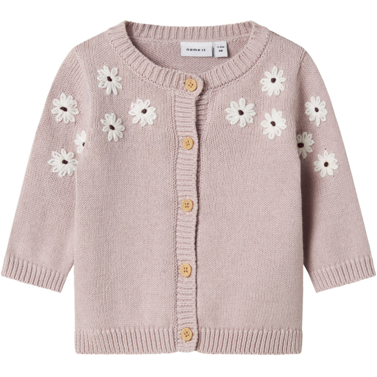 Name It Burnished Lilac Nbflaisy Ls Stickad Card