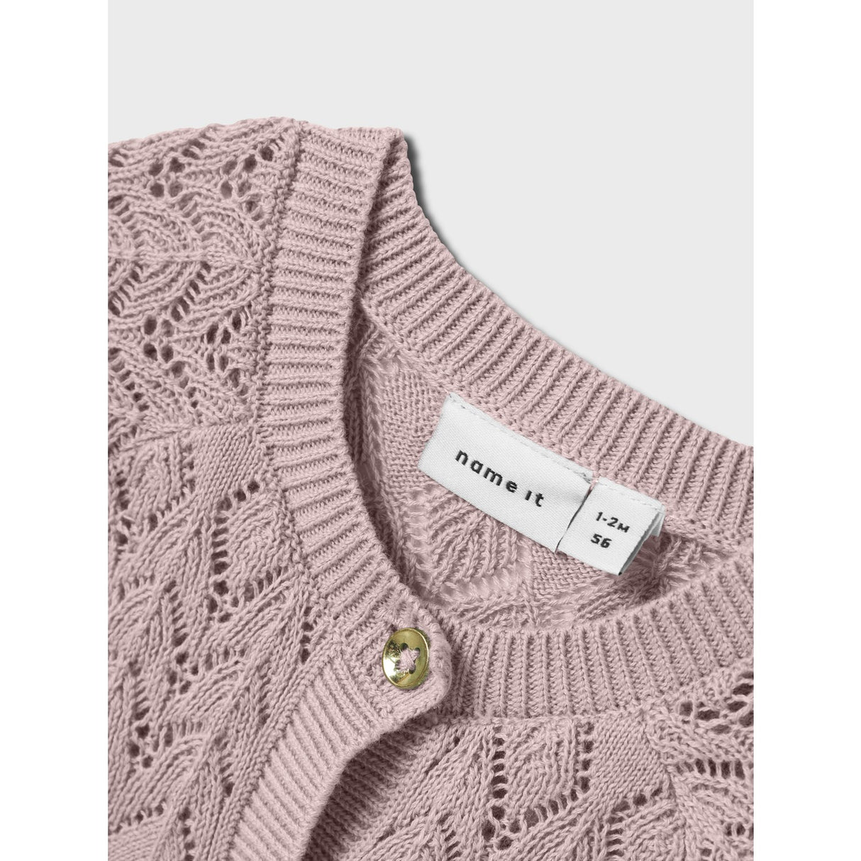 Name It Burnished Lilac Nbflilje Ls Stickad Card