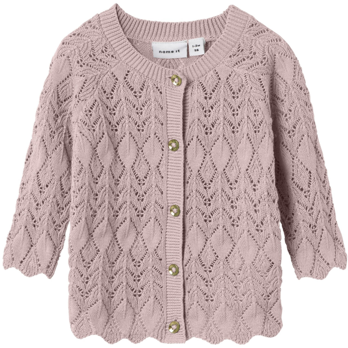 Name It Burnished Lilac Nbflilje Ls Stickad Card