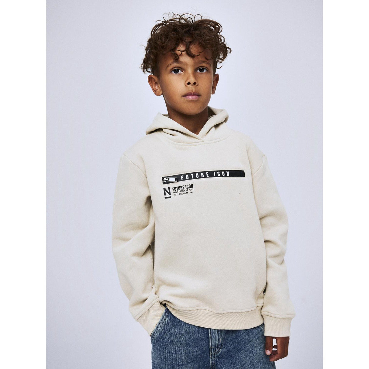 Name It Peyote Nkmleonas Ls Nreg Sweat Wh Bru