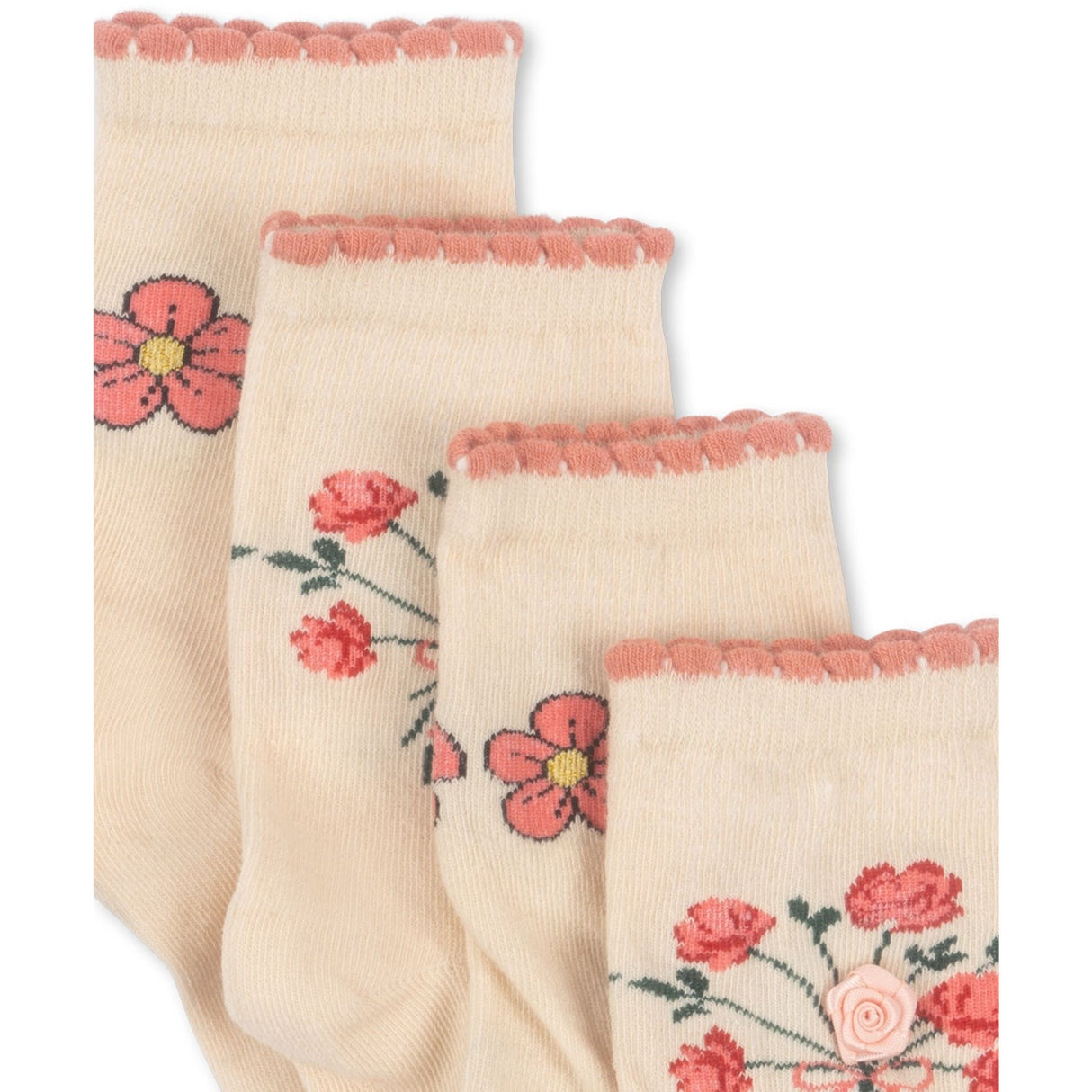 Konges Sløjd Rose Mix 2 Pack Rose Strumpor