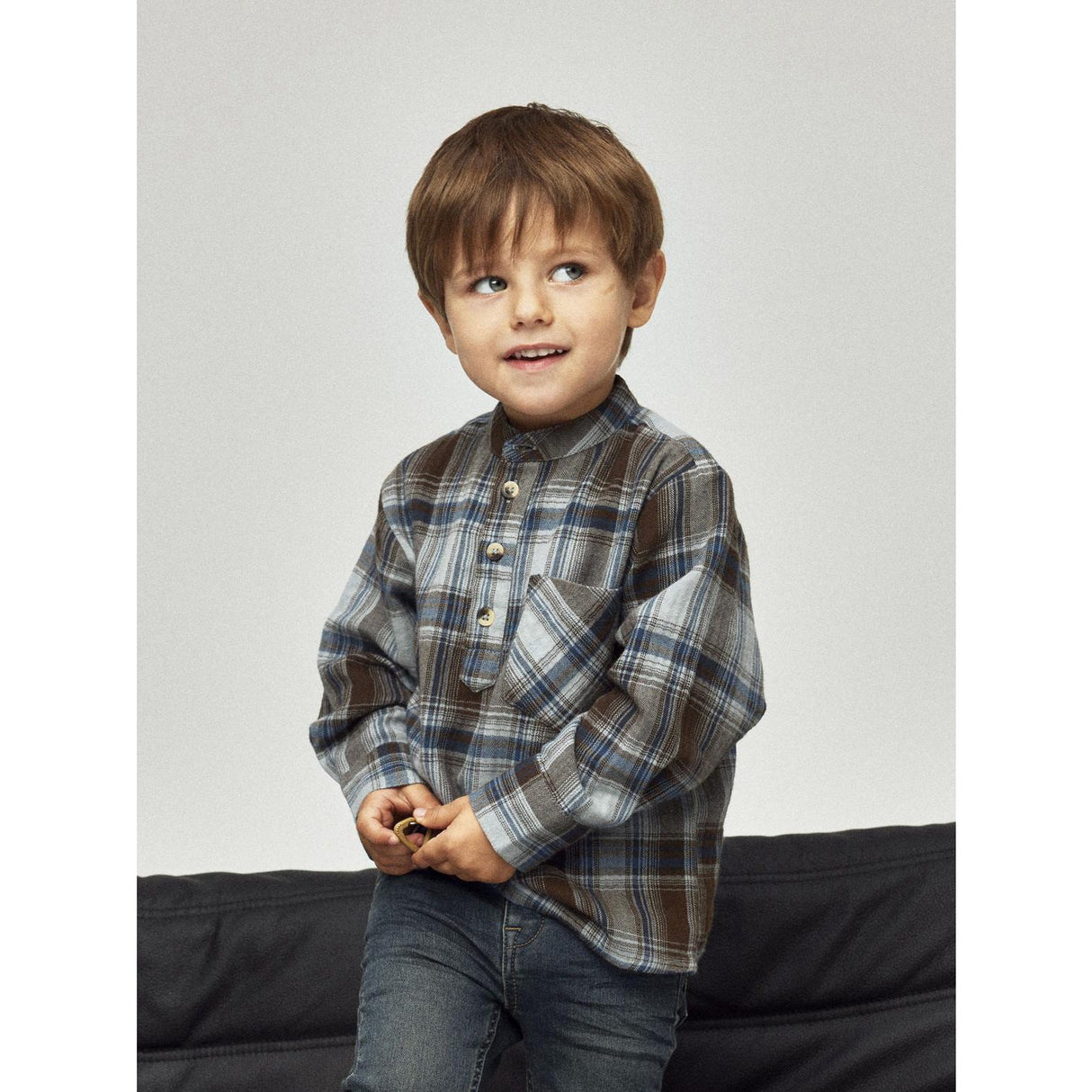 Name It Turkish Coffee Nmmlars Ls Nr Skjorta