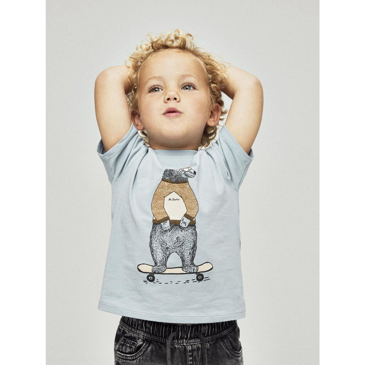 Name It Dusty Blue Nmmlinden Ss Nreg Topp Box