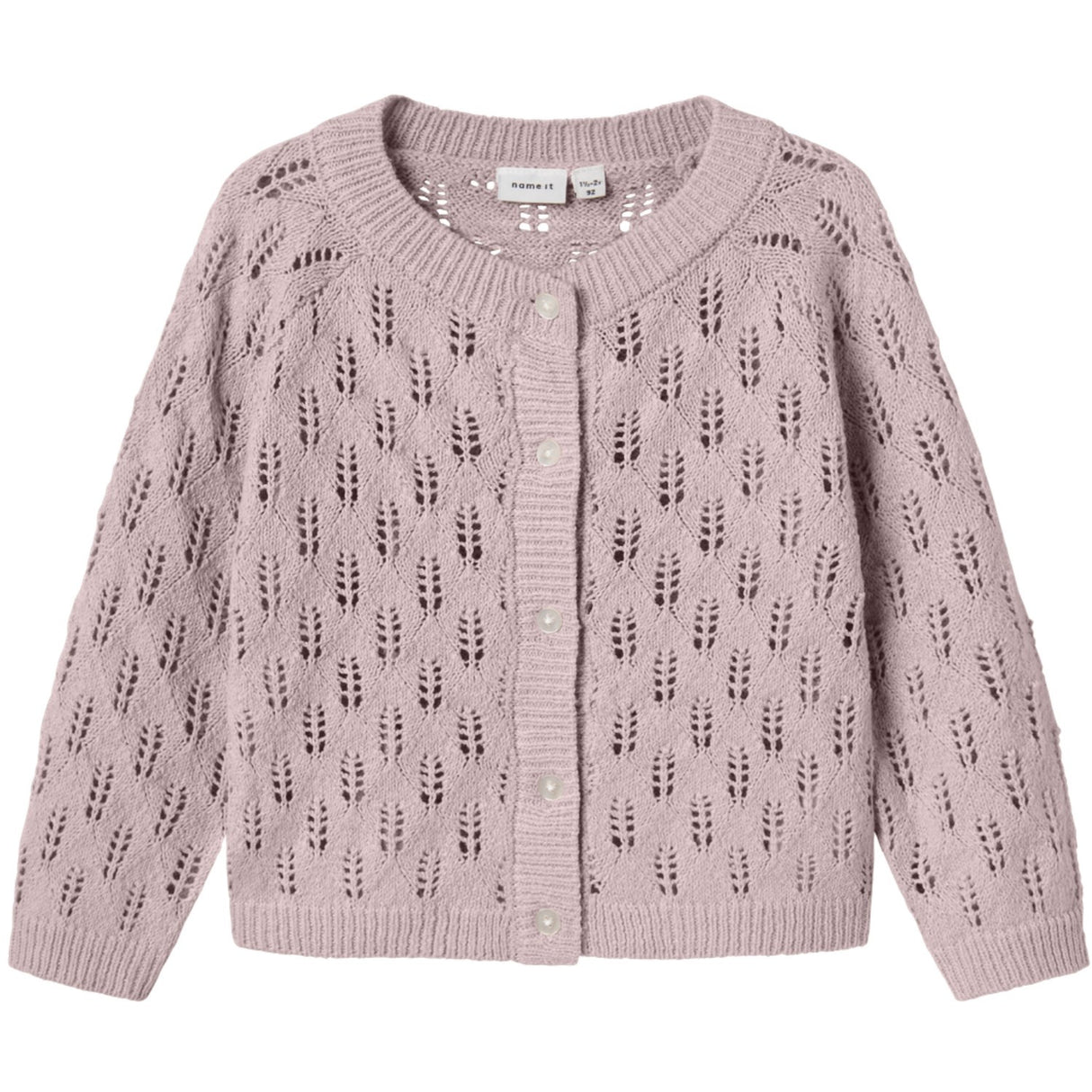 Name It Burnished Lilac Nmfleslie Ls Stickad Card