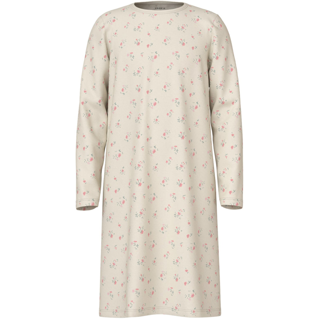 Name It Turtledove Nkfnightgown Flower Noos