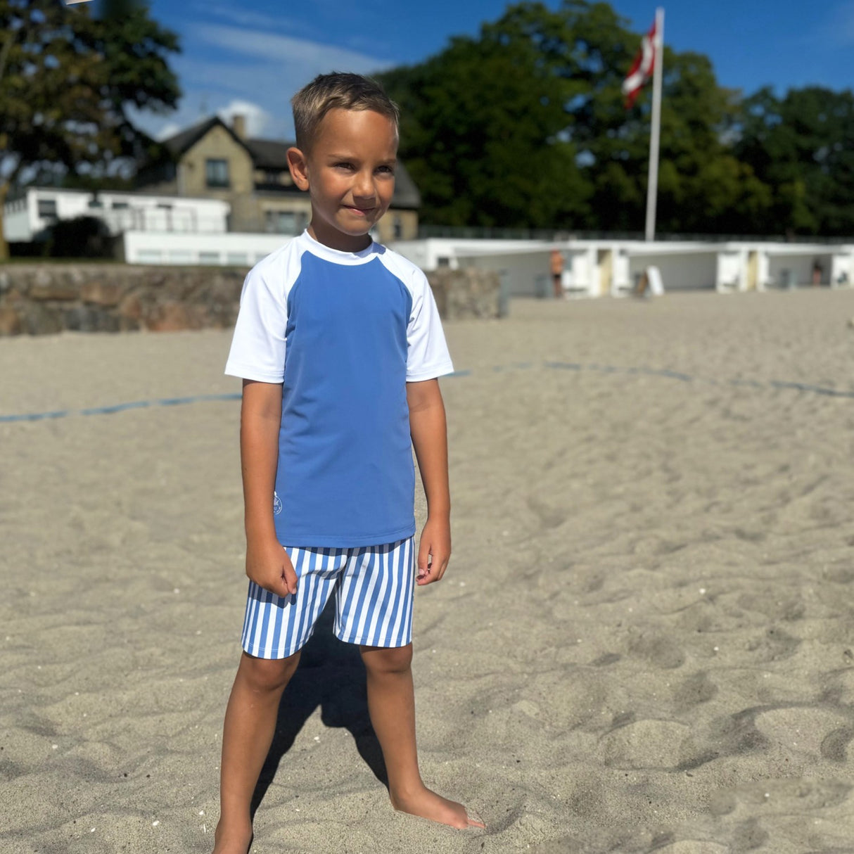 Petit Crabe Vertical Stripes Alex Badeshorts