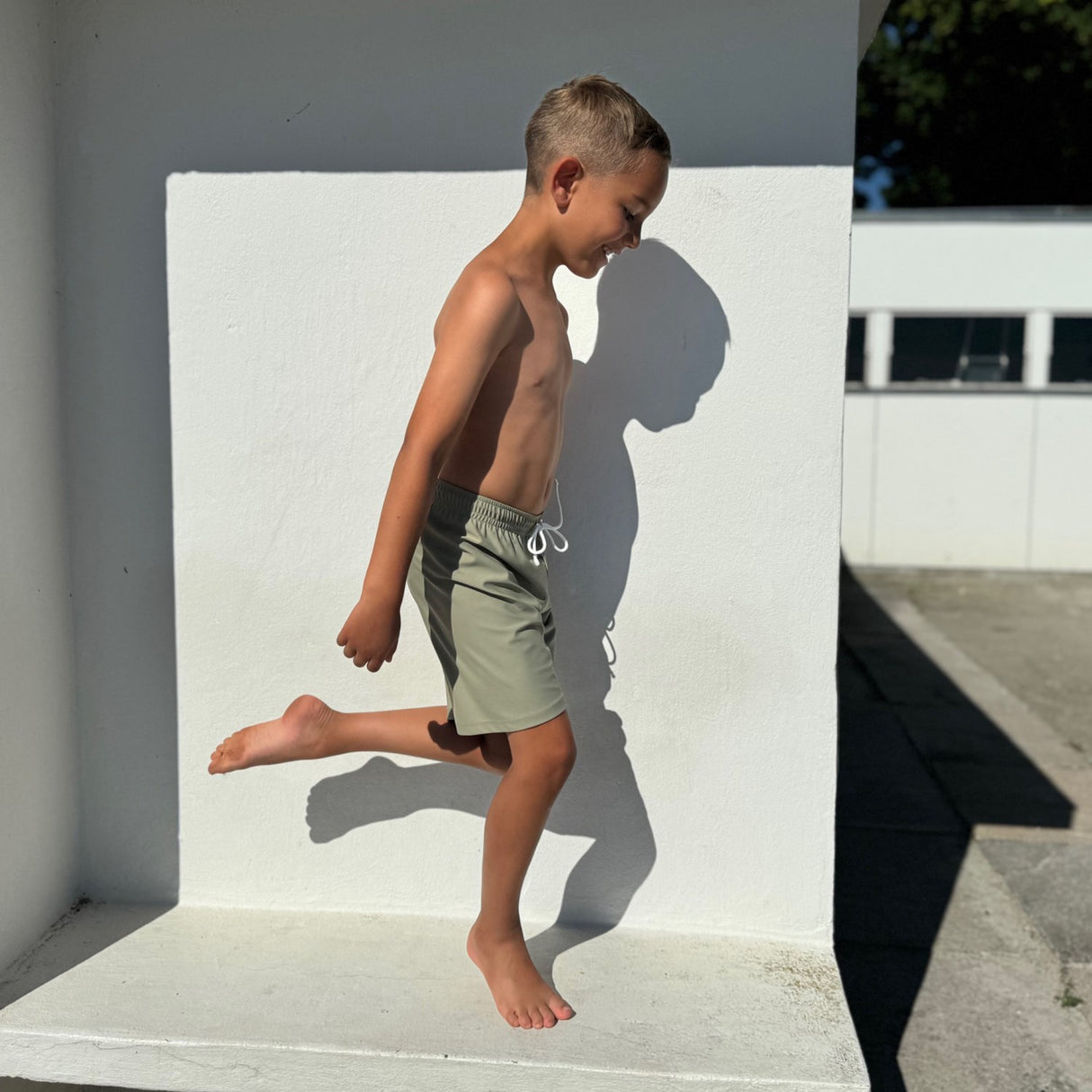 Petit Crabe Olive Alex Badeshorts