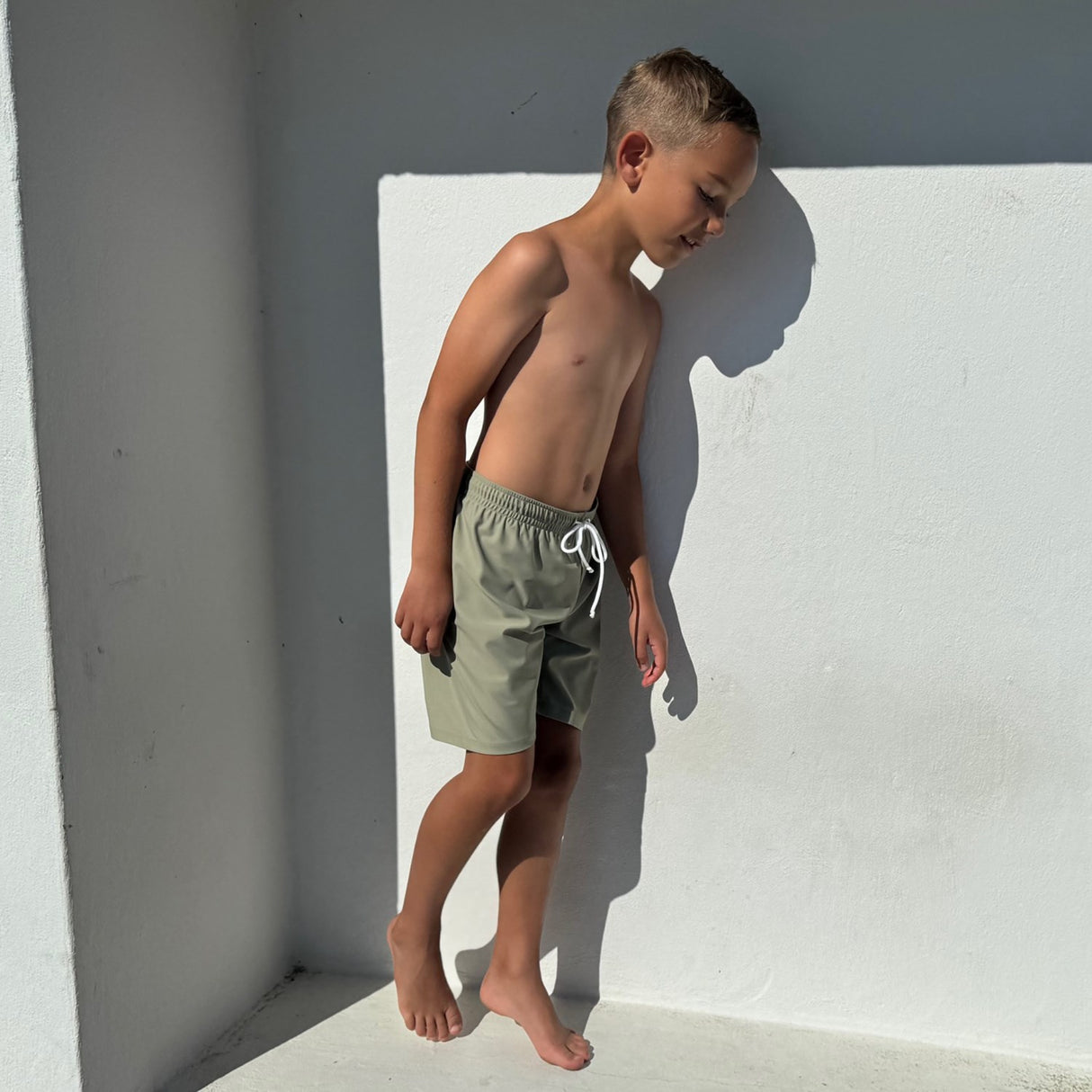 Petit Crabe Olive Alex Badeshorts