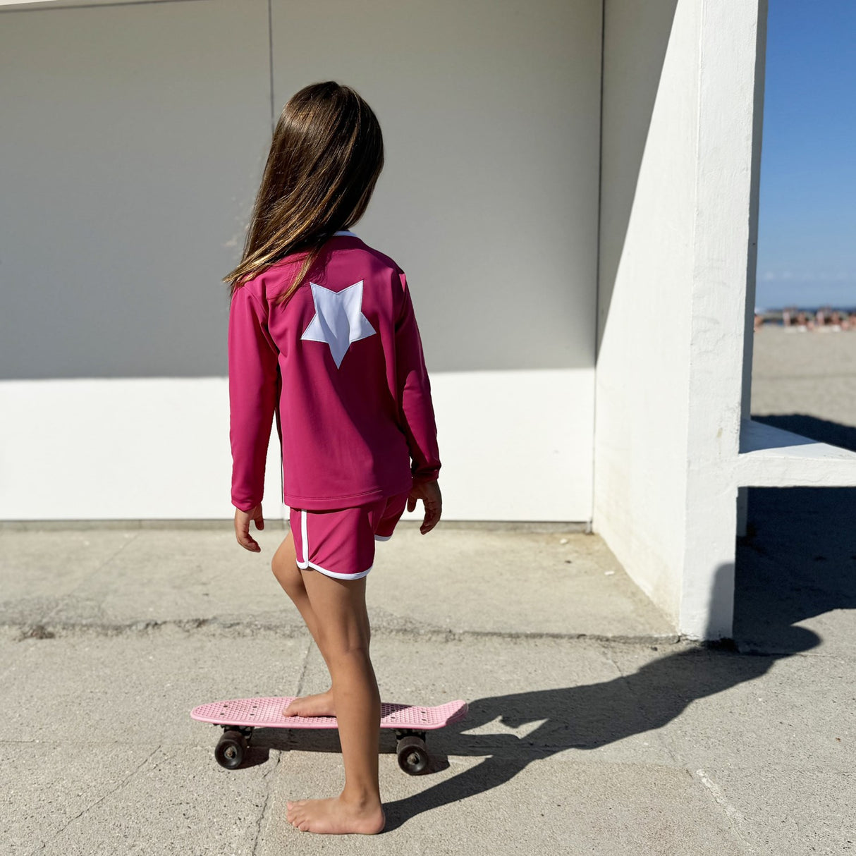 Petit Crabe Mulberry Etoile Dragkedja Uv-Swim Skjorta L/S