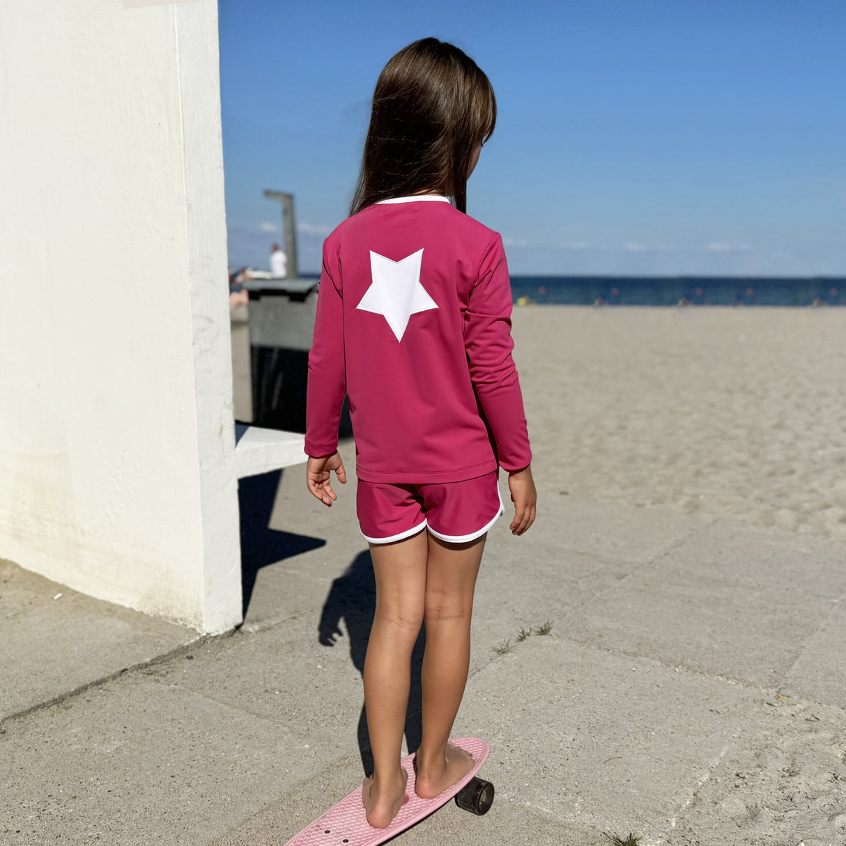 Petit Crabe Mulberry Etoile Dragkedja Uv-Swim Skjorta L/S