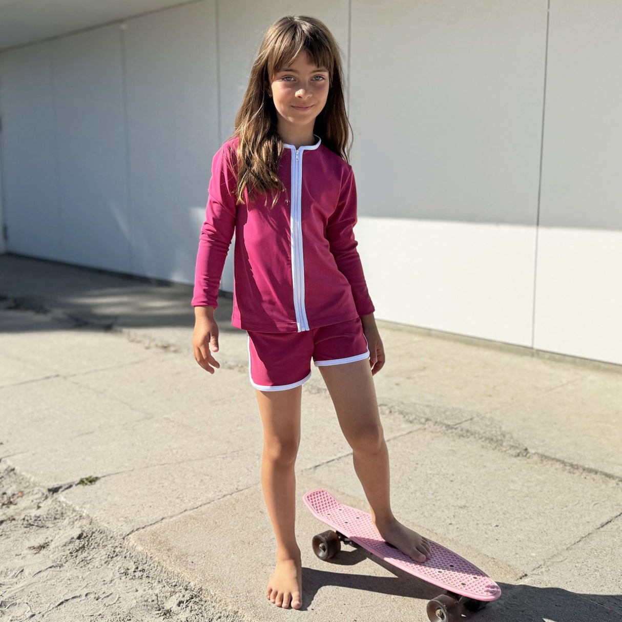 Petit Crabe Mulberry Etoile Dragkedja Uv-Swim Skjorta L/S