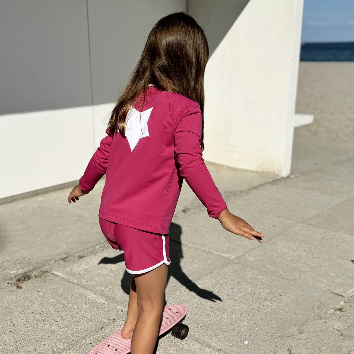 Petit Crabe Mulberry Etoile Dragkedja Uv-Swim Skjorta L/S