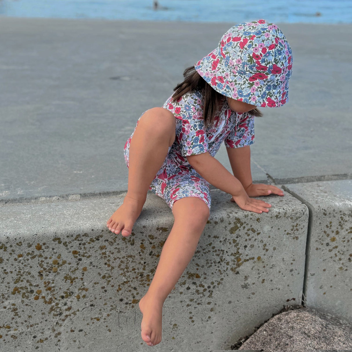 Petit Crabe Poppy & Daisy P Frey Sun Mössa - Made Med Liberty© Tyg