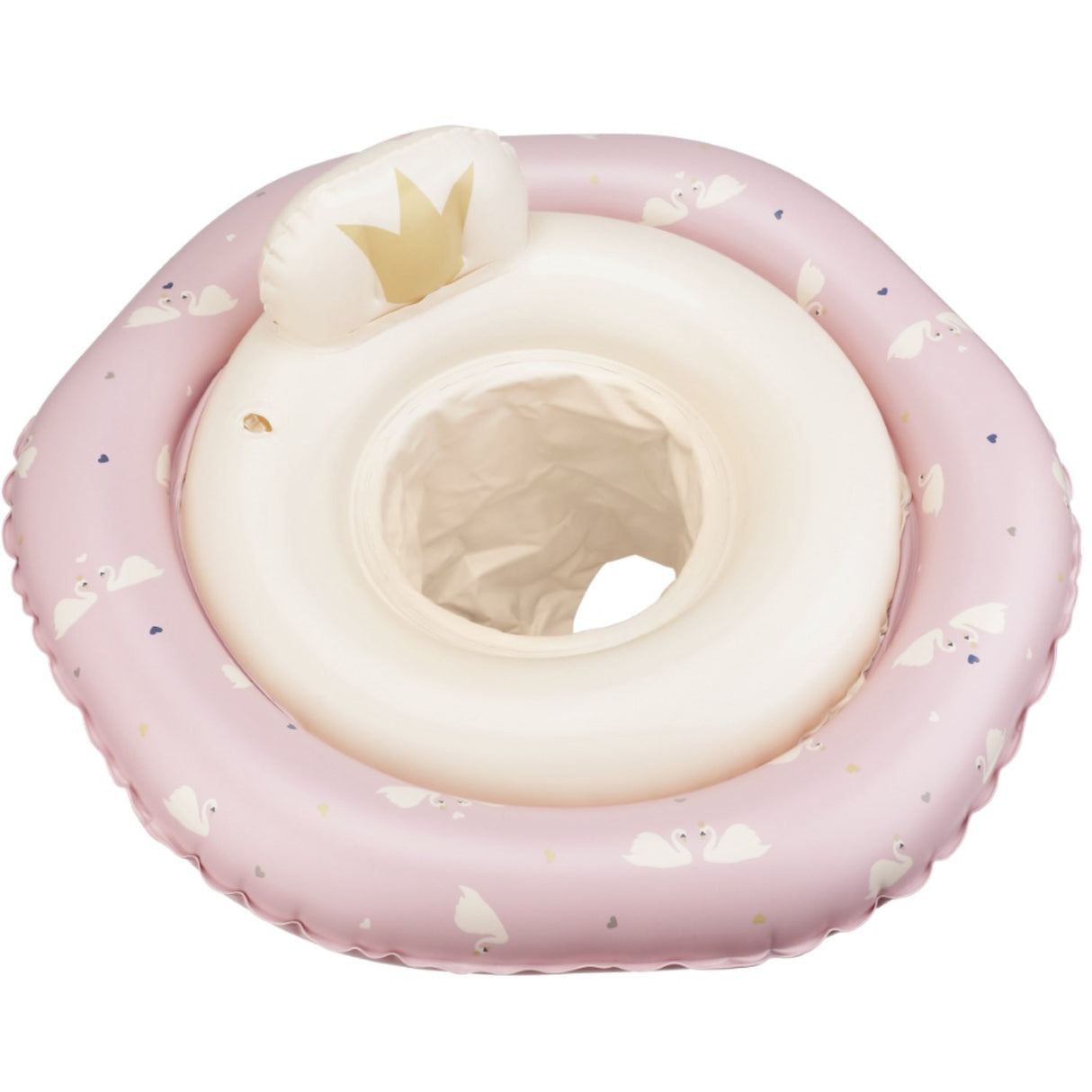 Vanilla COPENHAGEN Milk/English Rose Swan Baby Float - Swan