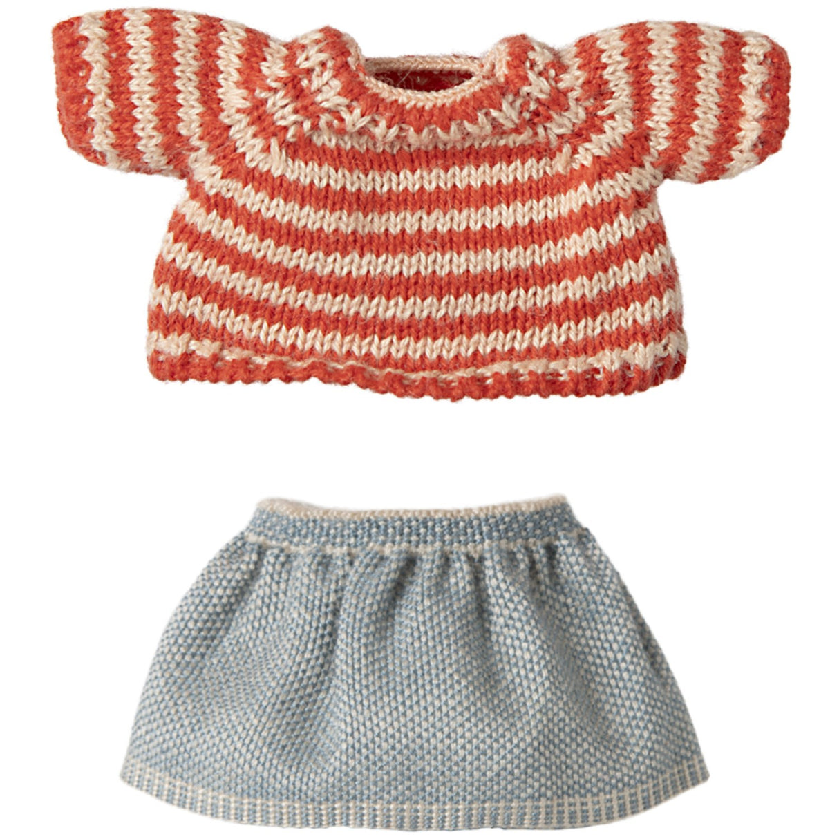 Maileg Stickad Sweater Och Skirt, Big Sister Mouse